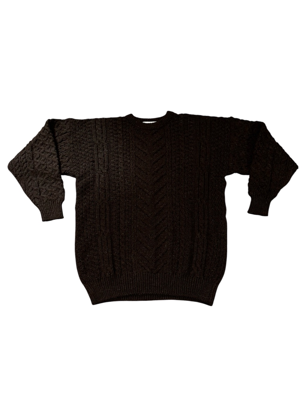 Vintage West Highland Woollens Knit Wool Fisherman’s Sweater Made In Scotland